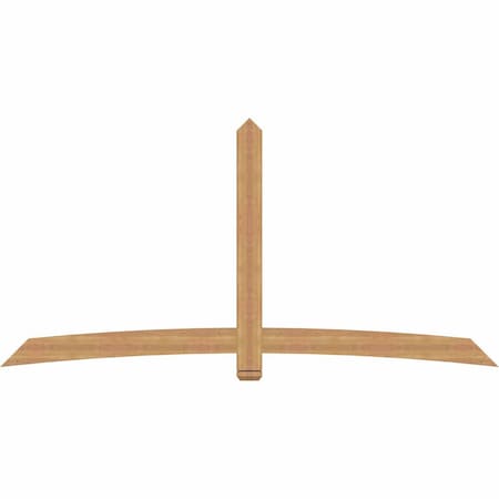 Ekena Millwork Bellingham Timber Gable Bracket, Western Red Cedar, 108"W x 54"H x 1 1/2"D x 5 1/2"F, 12/12 Pitch GBW108X54X0206BEL00SWR